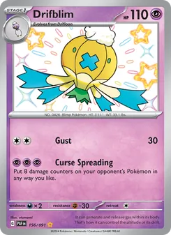 Drifblim, Paldean Fates, no. 156