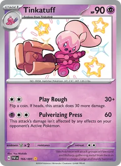 Tinkatuff, Paldean Fates, no. 166