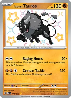 Paldean Tauros, Paldean Fates, no. 172