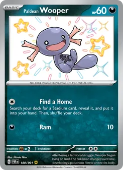 Paldean Wooper, Paldean Fates, no. 180