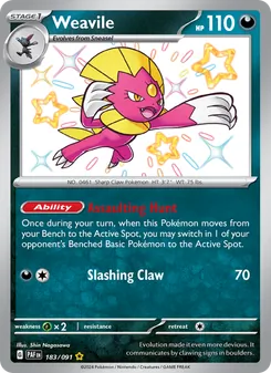Weavile, Paldean Fates, no. 183