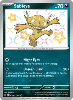 Sableye, Paldean Fates, no. 184
