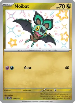 Noibat, Paldean Fates, no. 194