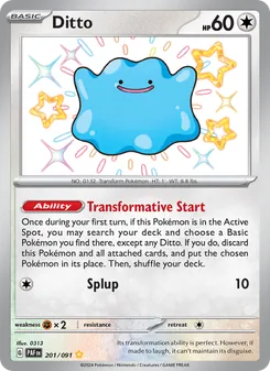 Ditto, Paldean Fates, no. 201