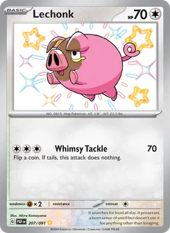 Lechonk, Paldean Fates, no. 207