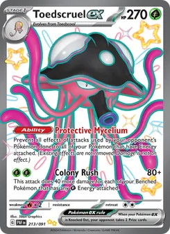 Toedscruel ex, Paldean Fates, no. 213