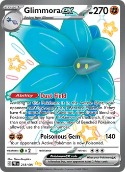 Glimmora ex, Paldean Fates, no. 218