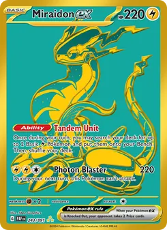 Miraidon ex, Paldean Fates, no. 243