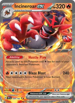 Incineroar ex, Temporal Forces, no. 034