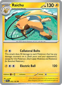 Raichu, Temporal Forces, no. 052