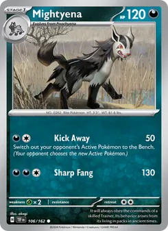 Mightyena, Temporal Forces, no. 106