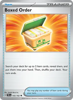 Boxed Order, Temporal Forces, no. 143