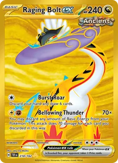 Raging Bolt ex, Temporal Forces, no. 218