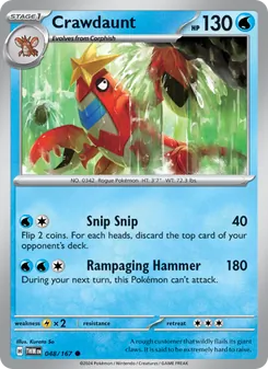 Crawdaunt, Twilight Masquerade, no. 048