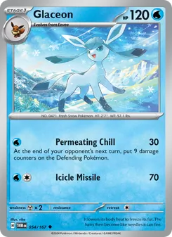 Glaceon, Twilight Masquerade, no. 054
