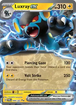 Luxray ex, Twilight Masquerade, no. 068