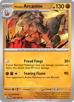 Hisuian Arcanine, Twilight Masquerade, no. 100
