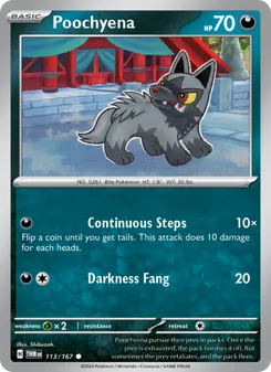 Poochyena, Twilight Masquerade, no. 113