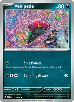 Venipede, Twilight Masquerade, no. 115