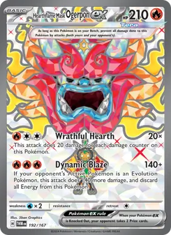 Hearthflame Mask Ogerpon ex, Twilight Masquerade, no. 192