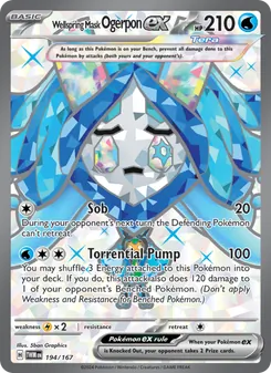 Wellspring Mask Ogerpon ex, Twilight Masquerade, no. 194