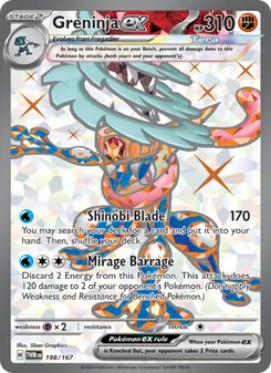 Greninja ex, Twilight Masquerade, no. 198