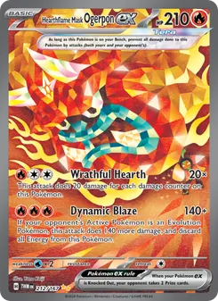 Hearthflame Mask Ogerpon ex, Twilight Masquerade, no. 212