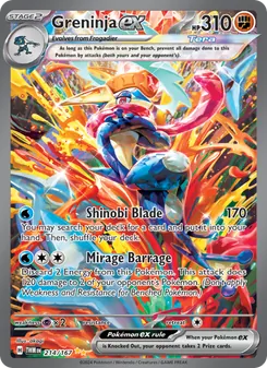 Greninja ex, Twilight Masquerade, no. 214