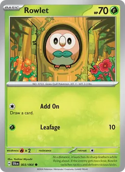 Rowlet, Shrouded Fable, no. 003