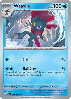 Weavile, Shrouded Fable, no. 014