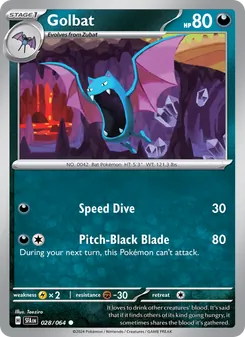 Golbat, Shrouded Fable, no. 028