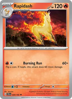 Rapidash, Stellar Crown, no. 020