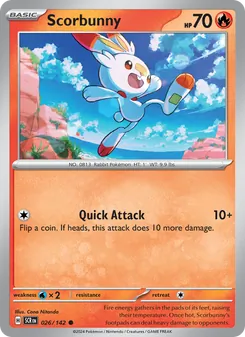 Scorbunny, Stellar Crown, no. 026