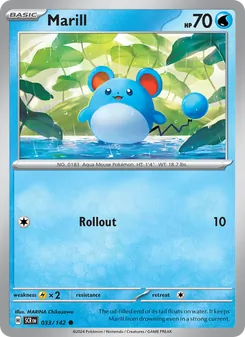 Marill, Stellar Crown, no. 033
