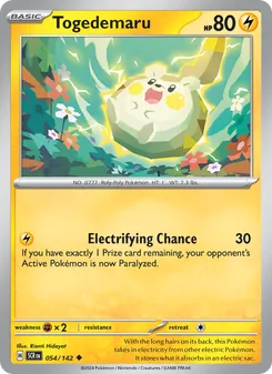 Togedemaru, Stellar Crown, no. 054