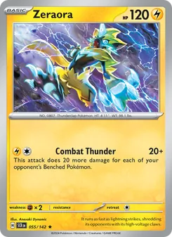 Zeraora, Stellar Crown, no. 055