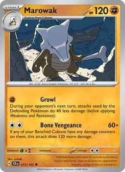 Marowak, Stellar Crown, no. 073