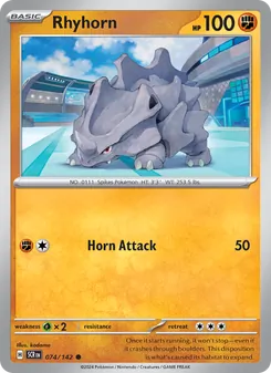 Rhyhorn, Stellar Crown, no. 074