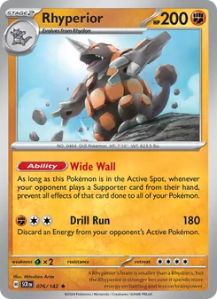 Rhyperior, Stellar Crown, no. 076