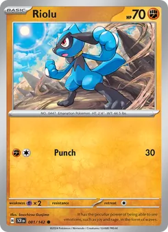 Riolu, Stellar Crown, no. 081