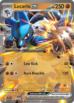 Lucario ex, Stellar Crown, no. 082