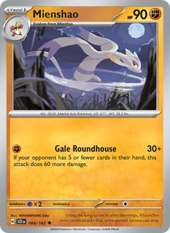 Mienshao, Stellar Crown, no. 084