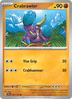 Crabrawler, Stellar Crown, no. 087