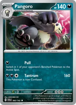 Pangoro, Stellar Crown, no. 093