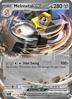 Melmetal ex, Stellar Crown, no. 105