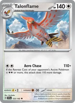 Talonflame, Stellar Crown, no. 123