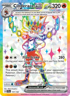 Cinderace ex, Stellar Crown, no. 157
