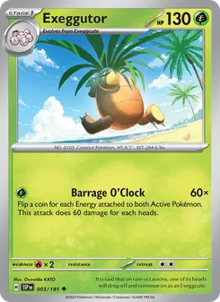 Exeggutor, Surging Sparks, no. 003