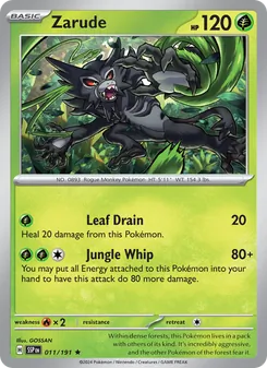 Zarude, Surging Sparks, no. 011