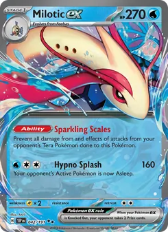 Milotic ex, Surging Sparks, no. 042
